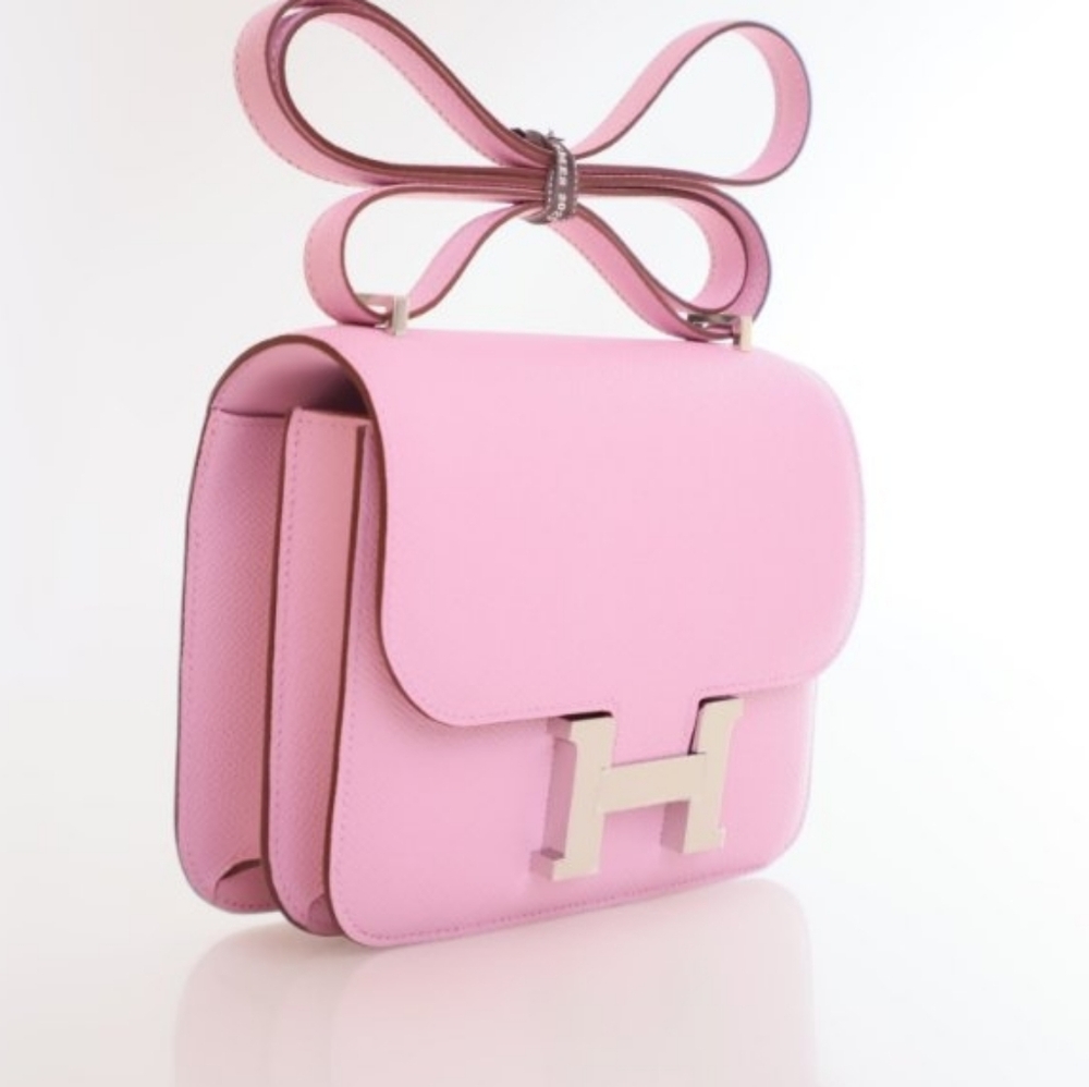 Hermes Mauve Sylvestre Epsom Mini Constance18